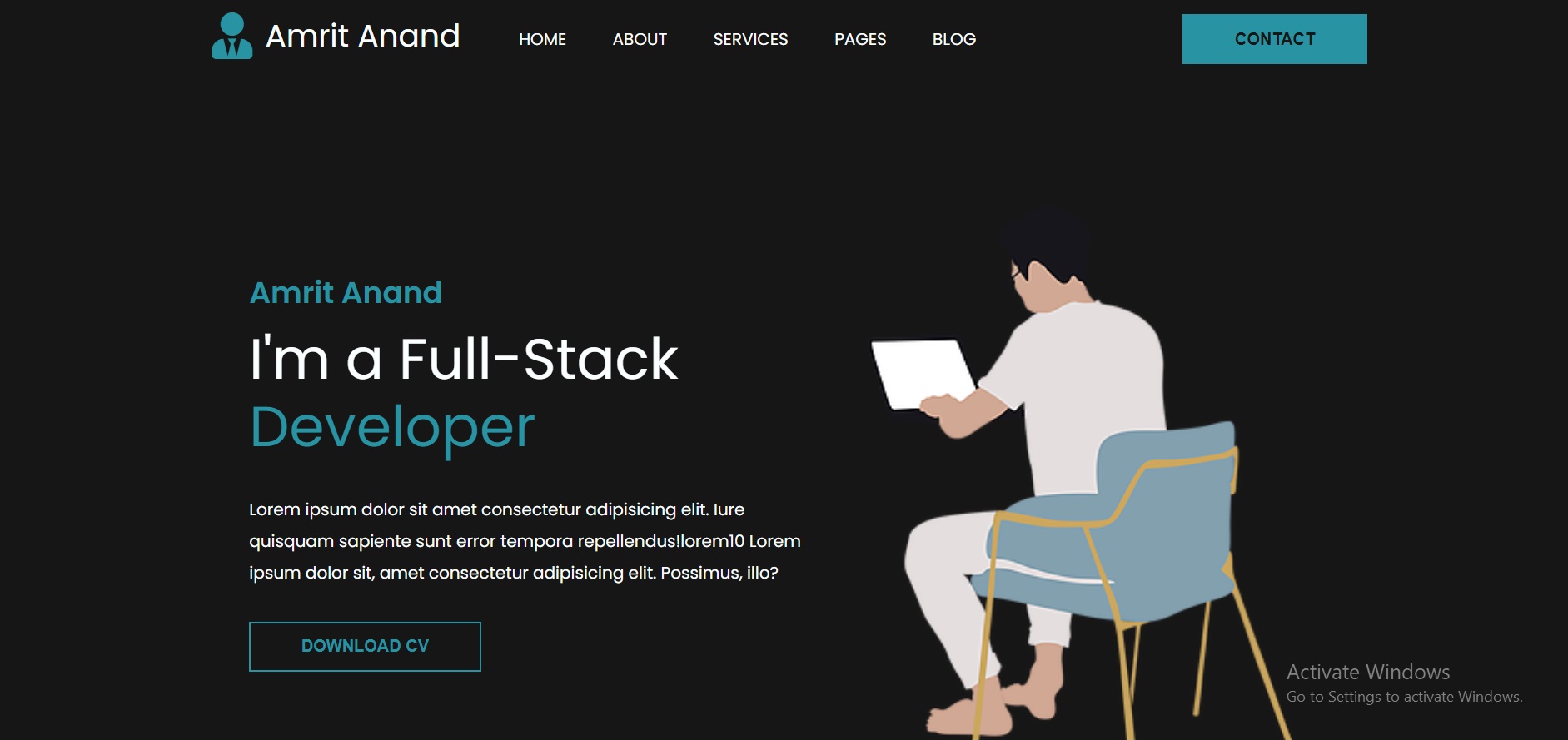 Screen Shots of Home page